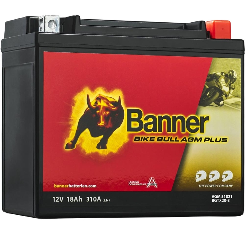 AGM baterija Banner Bike Bull AGM PLUS AGM PLUS 518 21 / BGTX20-3 - GTX20-3