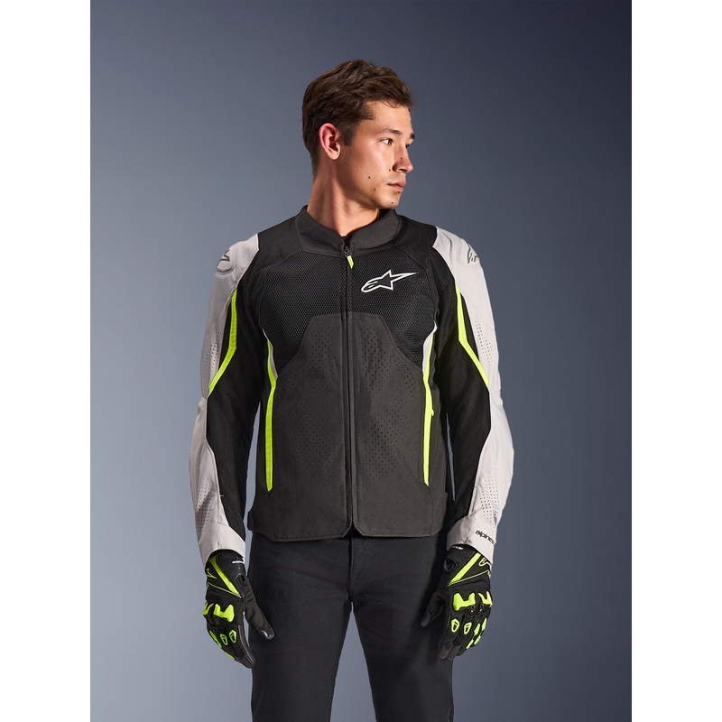 Alpinestars AST V3 Air motociklistička jakna bijelo-fluo žuto-crna