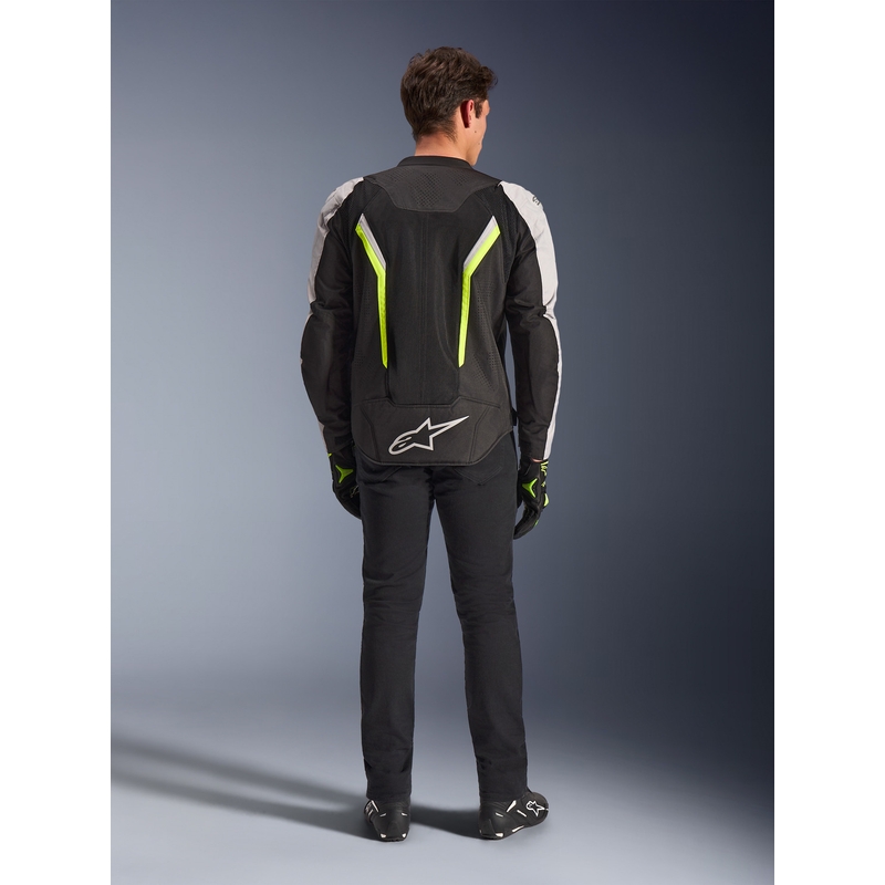 Alpinestars AST V3 Air motociklistička jakna bijelo-fluo žuto-crna