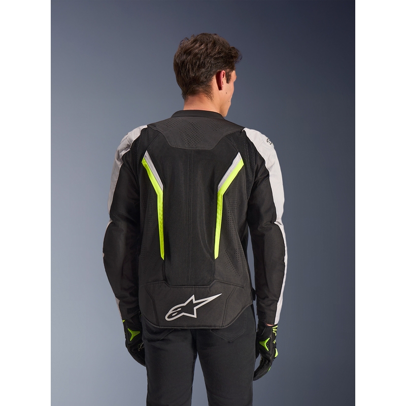 Alpinestars AST V3 Air motociklistička jakna bijelo-fluo žuto-crna