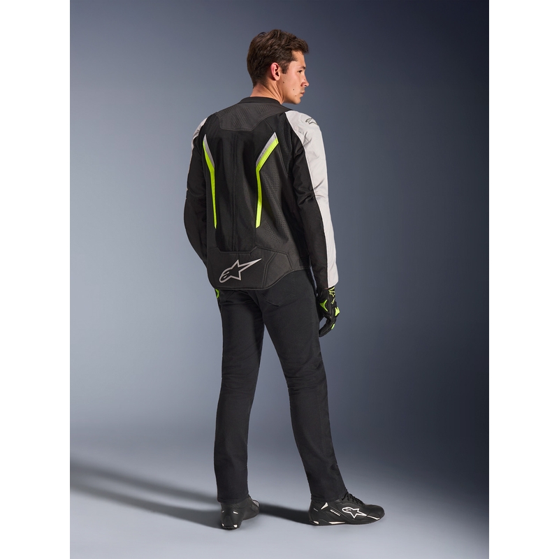 Alpinestars AST V3 Air motociklistička jakna bijelo-fluo žuto-crna