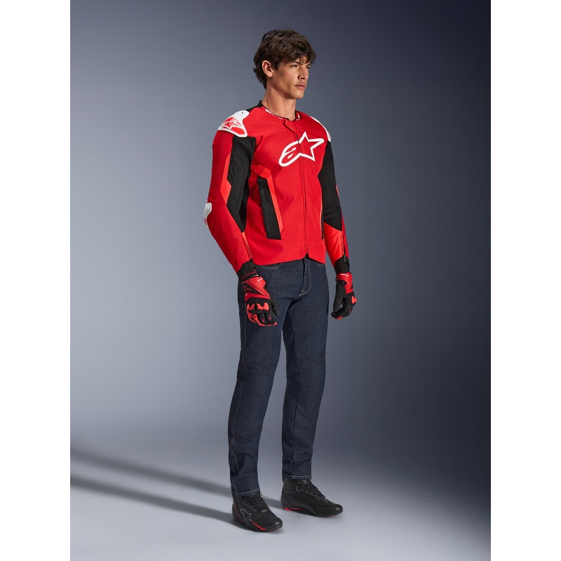 Alpinestars T-GP Air motociklistička jakna crveno-fluo crveno-bijelo-crna