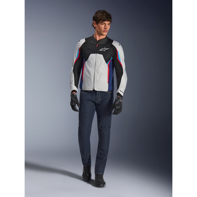 Alpinestars AST V3 Air motociklistička jakna bijelo-plavo-crveno-crna