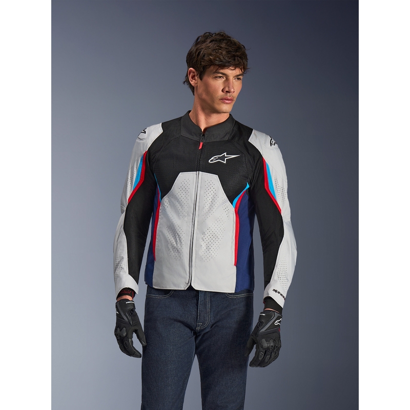 Alpinestars AST V3 Air motociklistička jakna bijelo-plavo-crveno-crna