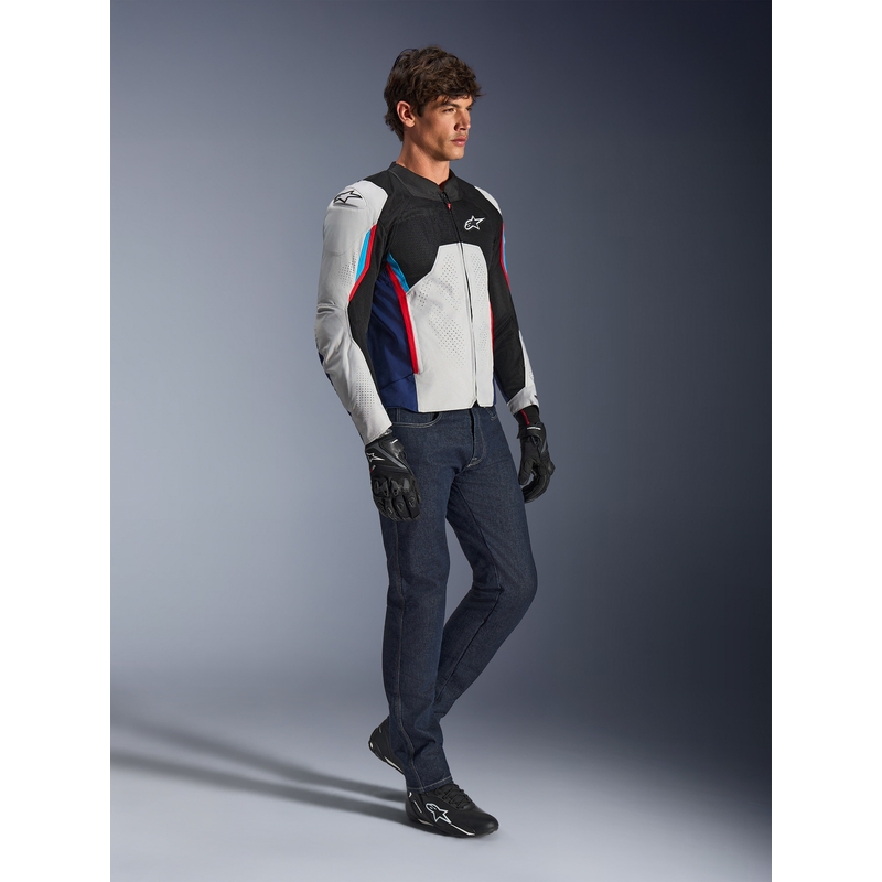 Alpinestars AST V3 Air motociklistička jakna bijelo-plavo-crveno-crna