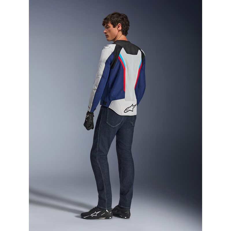 Alpinestars AST V3 Air motociklistička jakna bijelo-plavo-crveno-crna