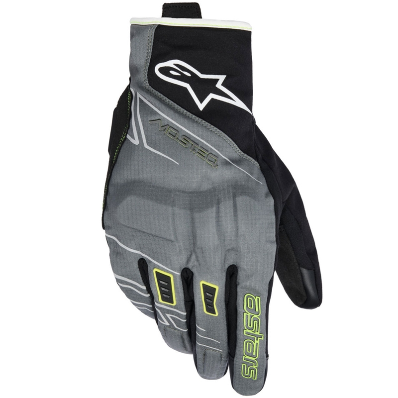 Alpinestars MOBLAST VODOOTPORNICE motociklističke rukavice sivo-crno-fluo žuto-bijelo