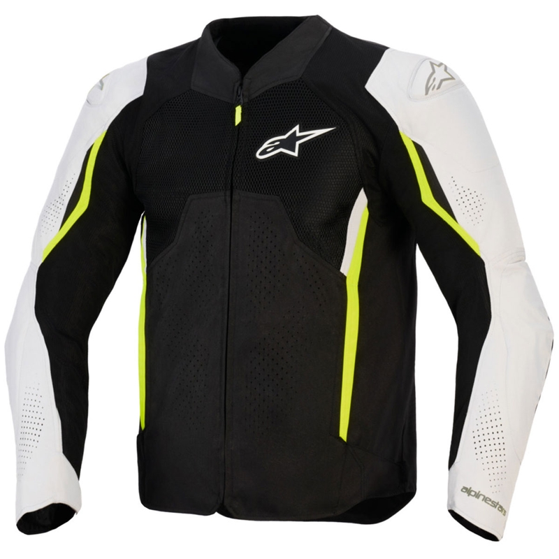 Alpinestars AST V3 Air motociklistička jakna bijelo-fluo žuto-crna