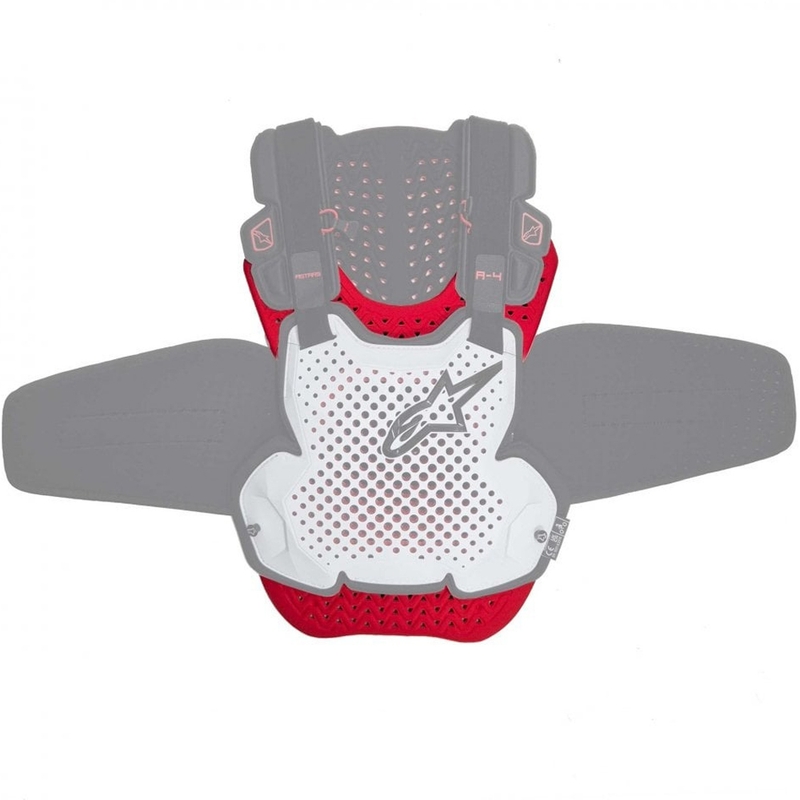 Set adaptera za produženje zaštite prsa ALPINESTARS A-4 PLASMA štitnika, crveni