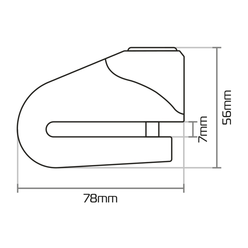 Oxford Quartz Alarm XA10 brava disk kočnice žuto-crna