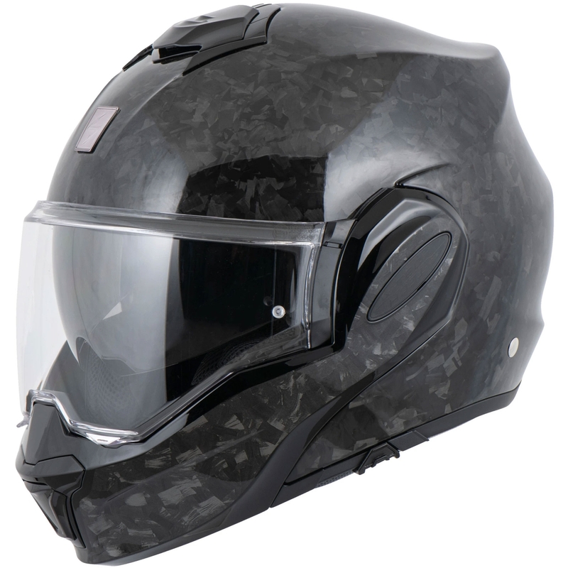 Scorpion EXO-TECH EVO ONYX CARBON Čvrsta preklopna motociklistička kaciga crna