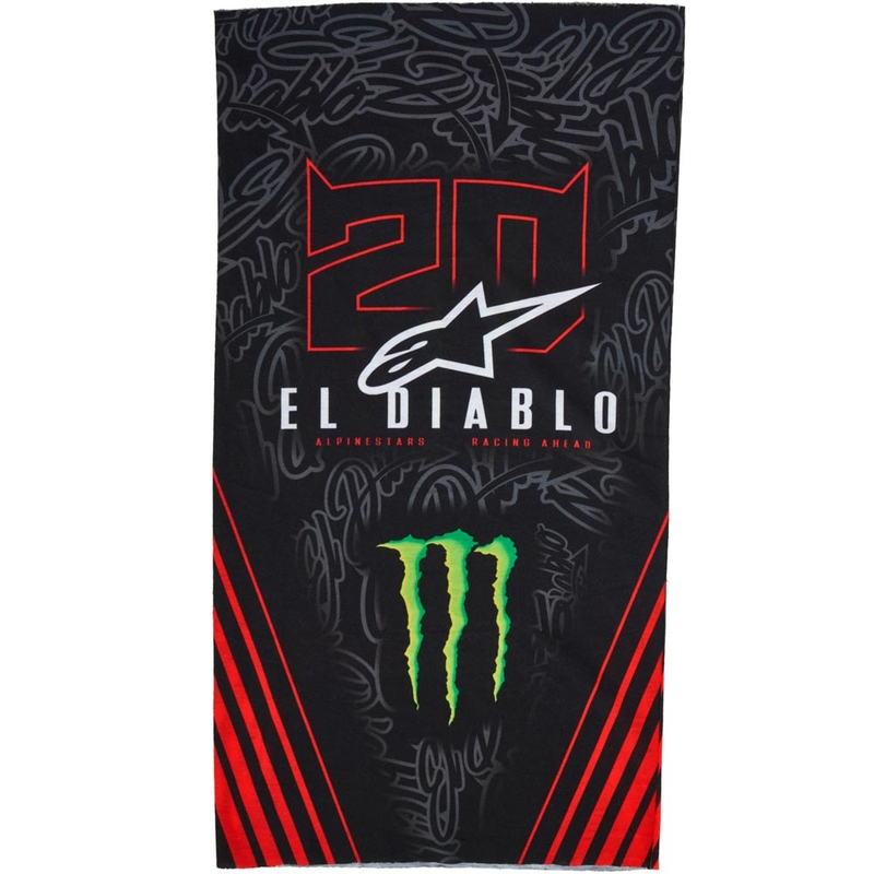 Alpinestars FQ20 Monster Collection Zaštitne naramenice za vrat crno-fluo crveno-plavo-zelene