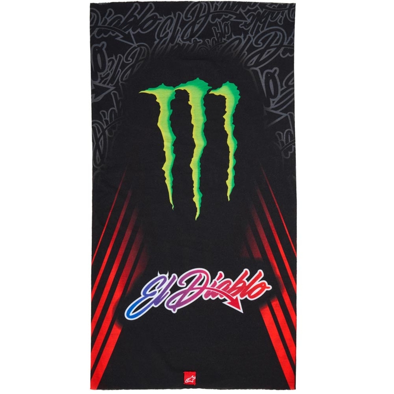 Alpinestars FQ20 Monster Collection Zaštitne naramenice za vrat crno-fluo crveno-plavo-zelene