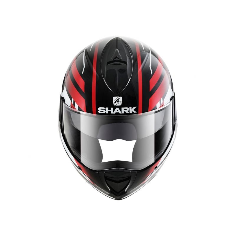 Preklopna kaciga SHARK EVOLINE 3 Corvus crno-bijelo-crvena