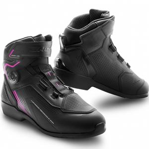 Ženske motociklističke čizme Shima Enzo Air crno-roze