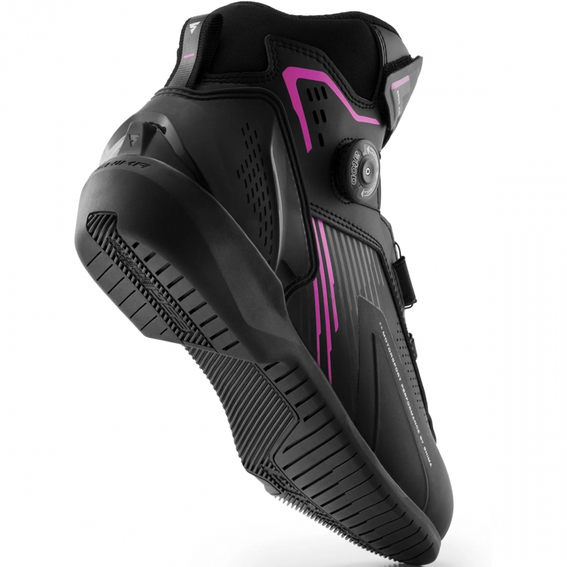 Ženske motociklističke čizme Shima Enzo Air crno-roze