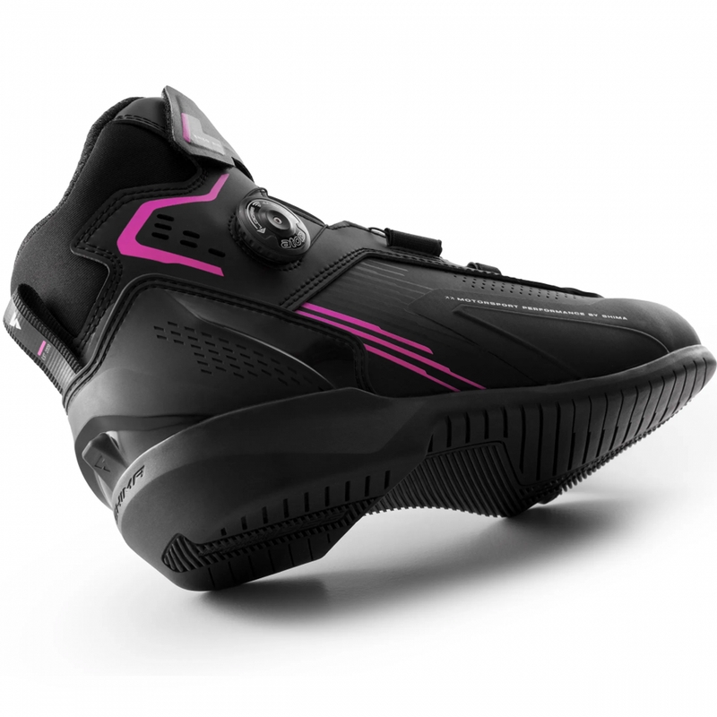 Ženske motociklističke čizme Shima Enzo Air crno-roze