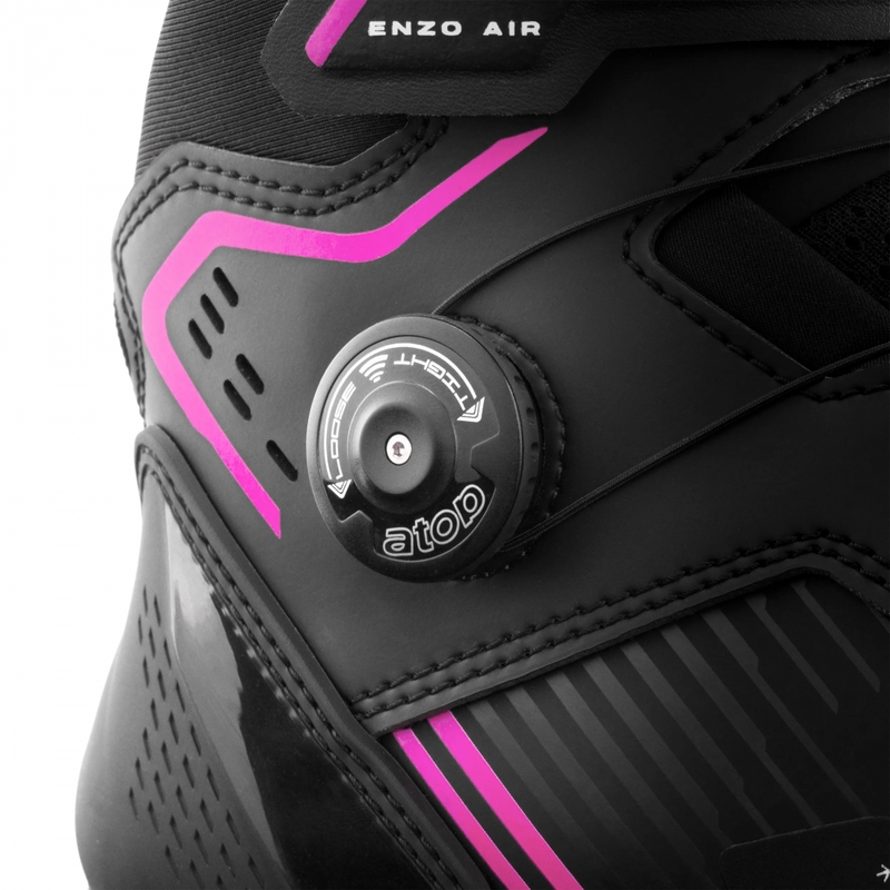 Ženske motociklističke čizme Shima Enzo Air crno-roze