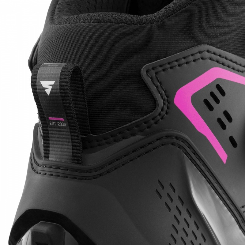 Ženske motociklističke čizme Shima Enzo Air crno-roze