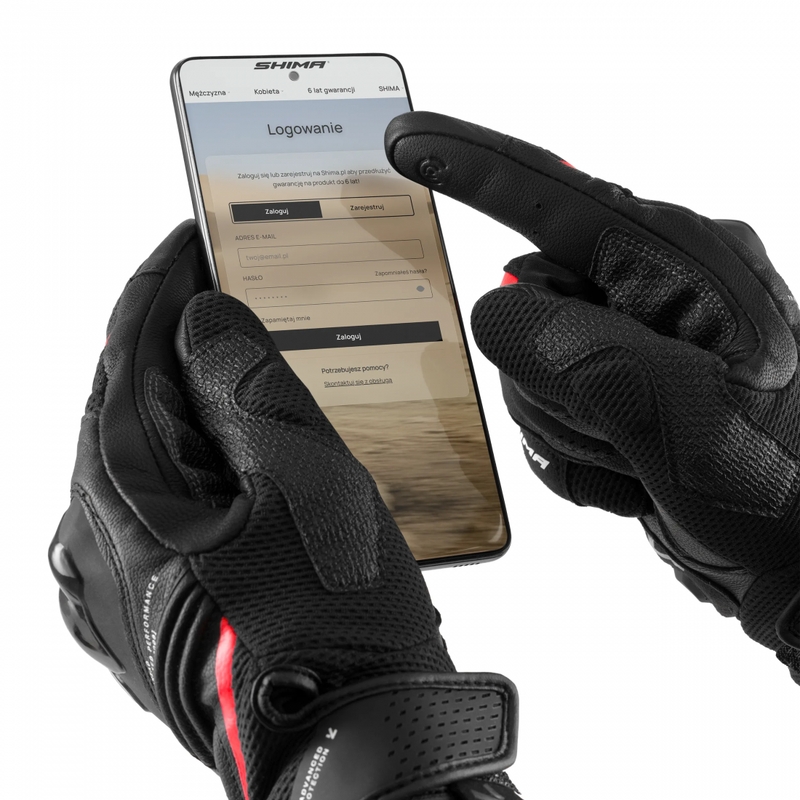 Shima Spark 3.0 motociklističke rukavice crno-crvene