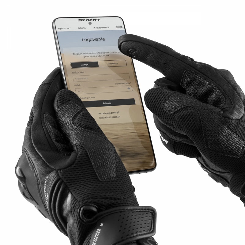 Ženske moto rukavice Shima Spark 3.0 crne