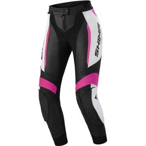 Ženske moto hlače Shima Miura 2.0 crno-fluo roze