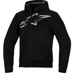 Alpinestars Chrome Superairflow motociklistička majica s kapuljačom crno-tamno sivo-bijela