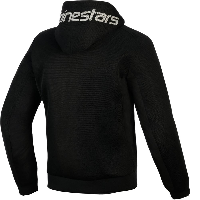 Alpinestars Chrome Superairflow motociklistička majica s kapuljačom crno-tamno sivo-bijela