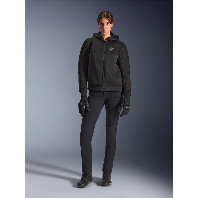Ženska motociklistička jakna Alpinestars Stella Chrome Superairflow crno-bakrena
