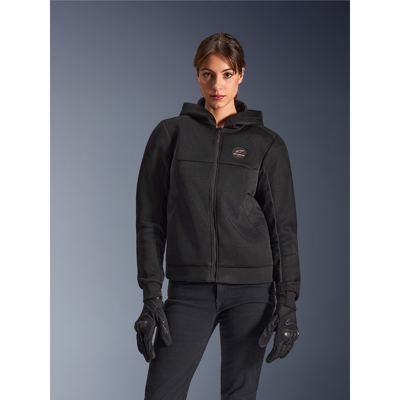 Ženska motociklistička jakna Alpinestars Stella Chrome Superairflow crno-bakrena