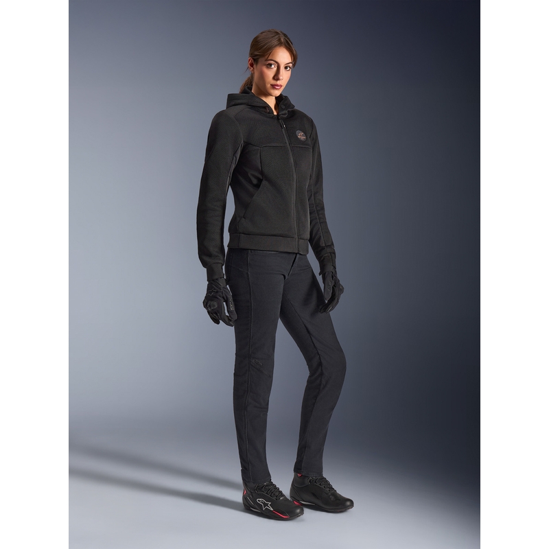 Ženska motociklistička jakna Alpinestars Stella Chrome Superairflow crno-bakrena