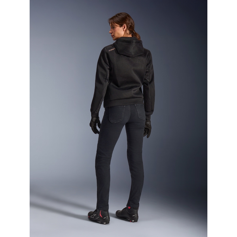 Ženska motociklistička jakna Alpinestars Stella Chrome Superairflow crno-bakrena