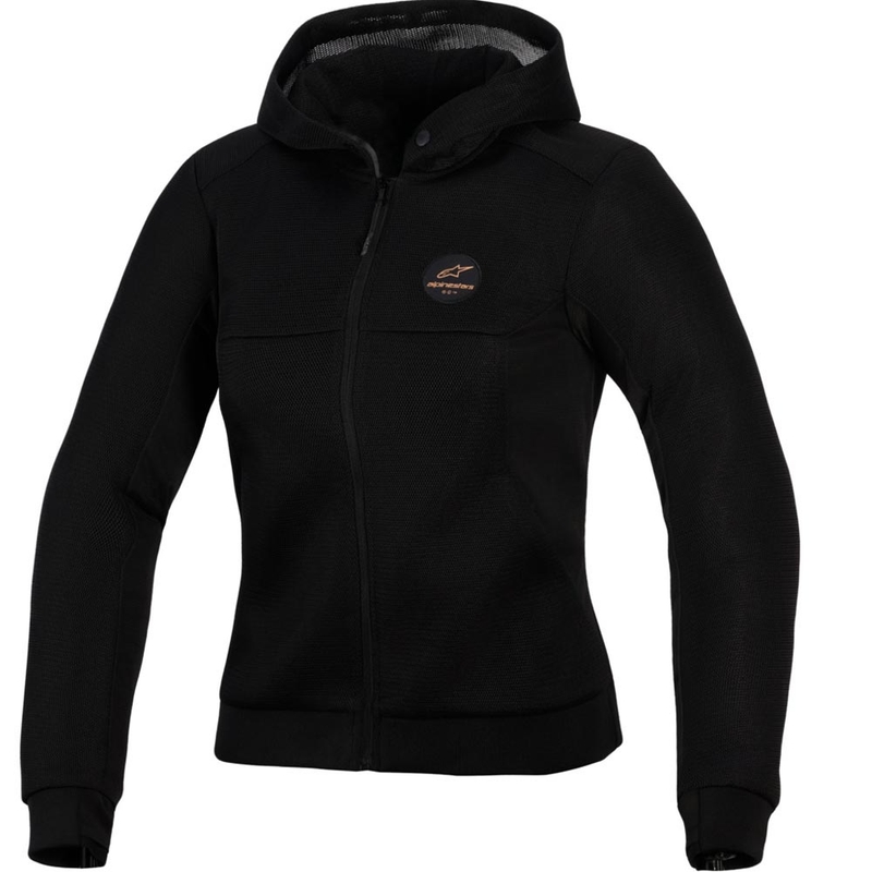 Ženska motociklistička jakna Alpinestars Stella Chrome Superairflow crno-bakrena