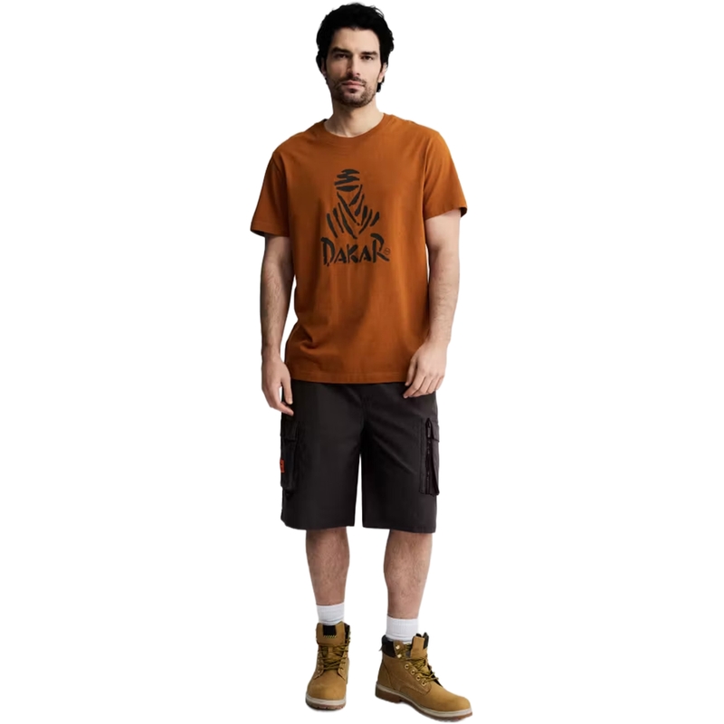 Smeđa majica s Dakar logom 263