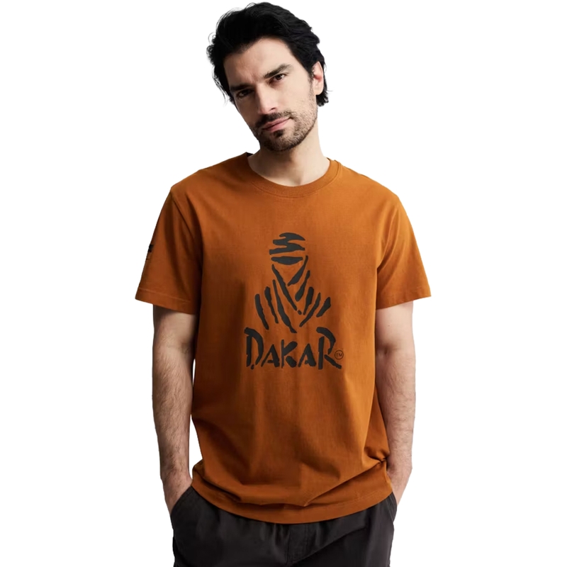 Smeđa majica s Dakar logom 263