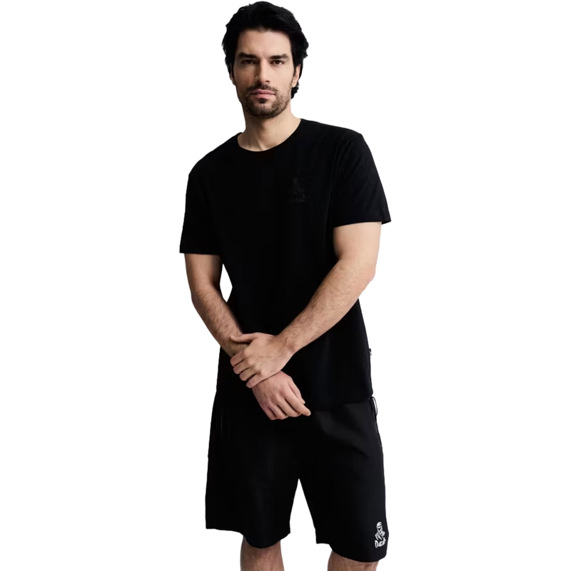Majica kratkih rukava s Dakar logom SM 263 crna
