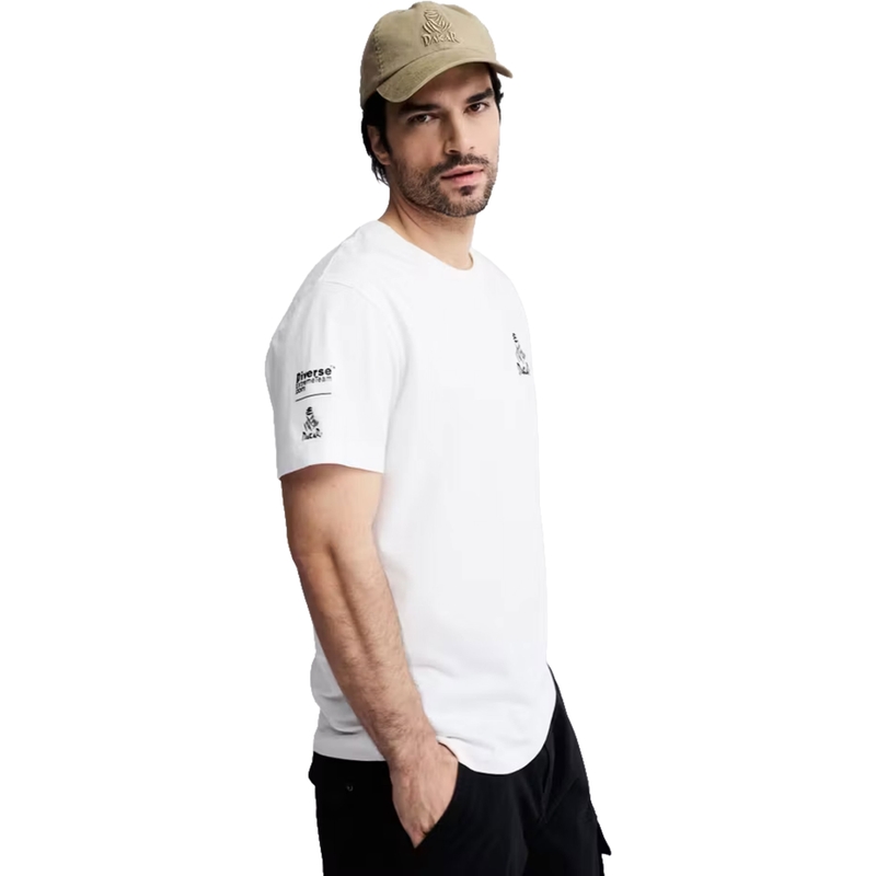 Majica s logom Dakara SMW263 bijela