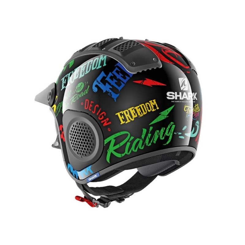 Otvorena kaciga SHARK X-DRAK Freestyle crno-plavo-zelena