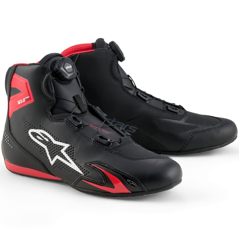 Alpinestars Celer motociklističke čizme crno-crveno-bijele
