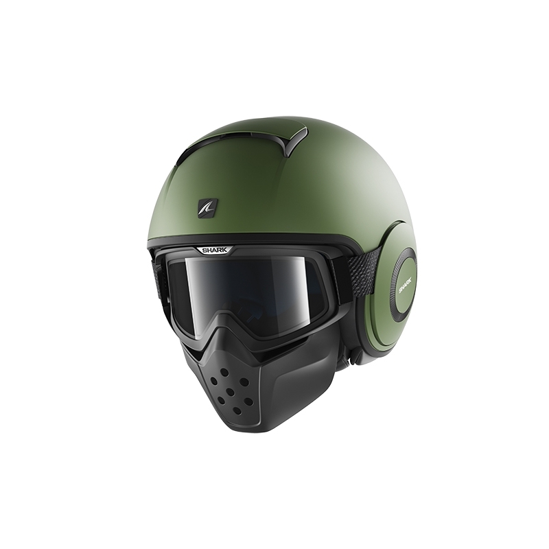 Otvorena kaciga SHARK DRAK Blank Mat zelena