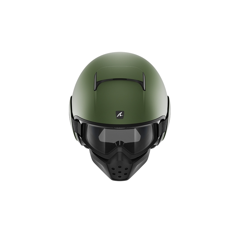 Otvorena kaciga SHARK DRAK Blank Mat zelena