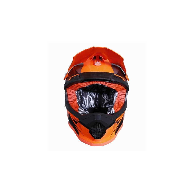 Motocross kaciga Shot Ultimate crno-fluo narančasta
