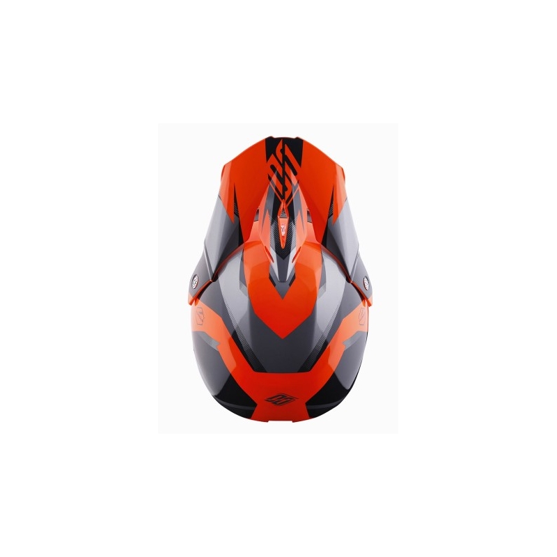 Motocross kaciga Shot Ultimate crno-fluo narančasta