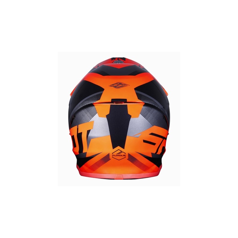 Motocross kaciga Shot Ultimate crno-fluo narančasta