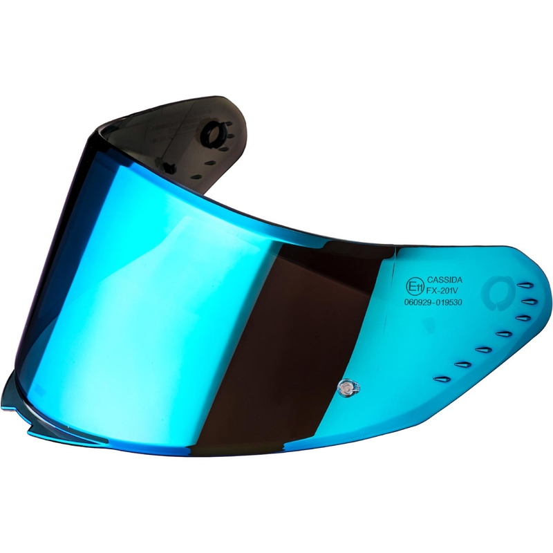 Vizir za kacige Cassida AERO s pripremom za Pinlock REVO, mirror blue