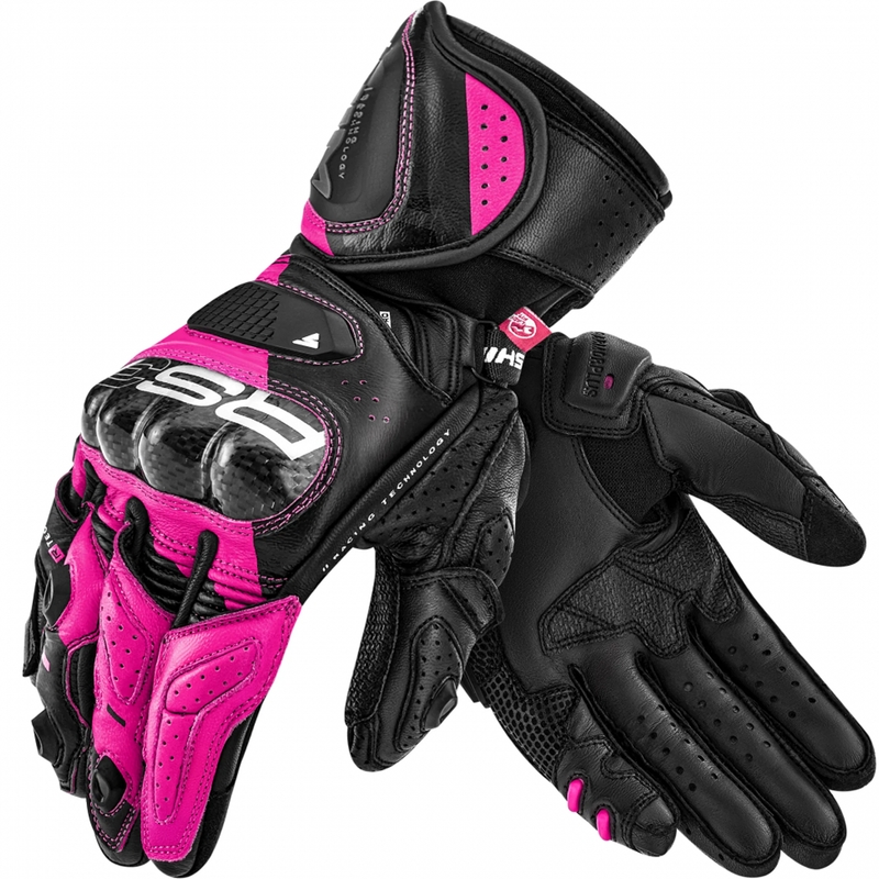 Ženske moto rukavice Shima RS-3 roze