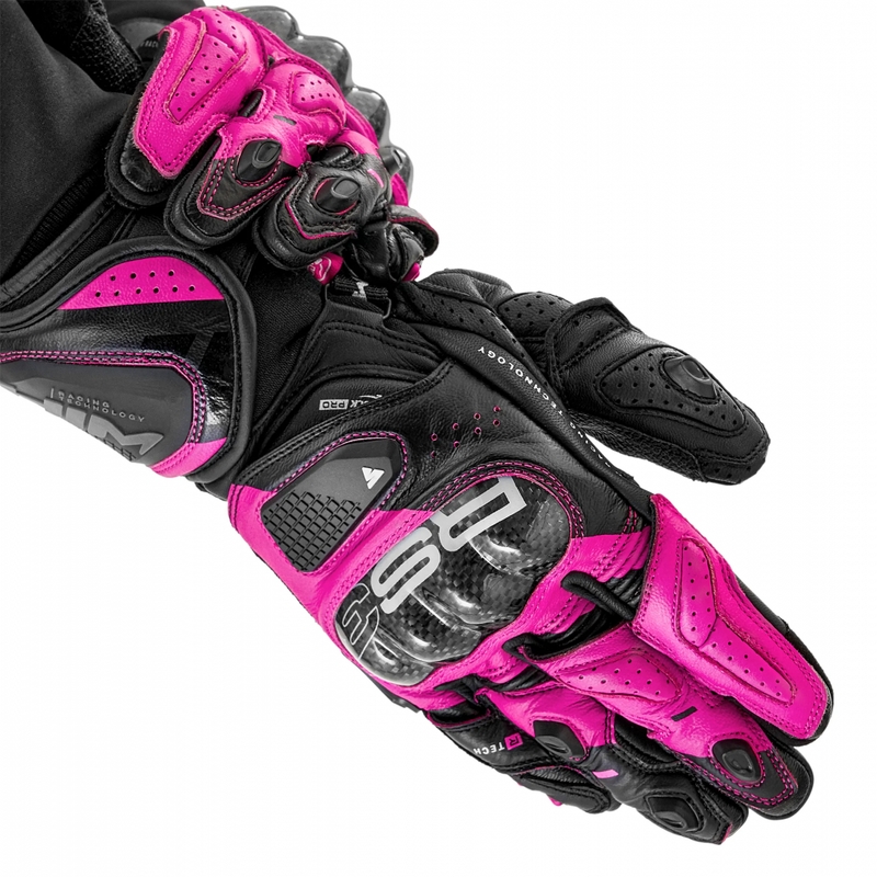 Ženske moto rukavice Shima RS-3 roze