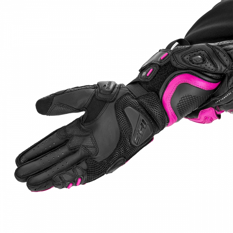Ženske moto rukavice Shima RS-3 roze