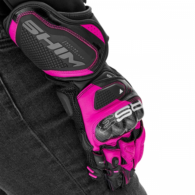 Ženske moto rukavice Shima RS-3 roze