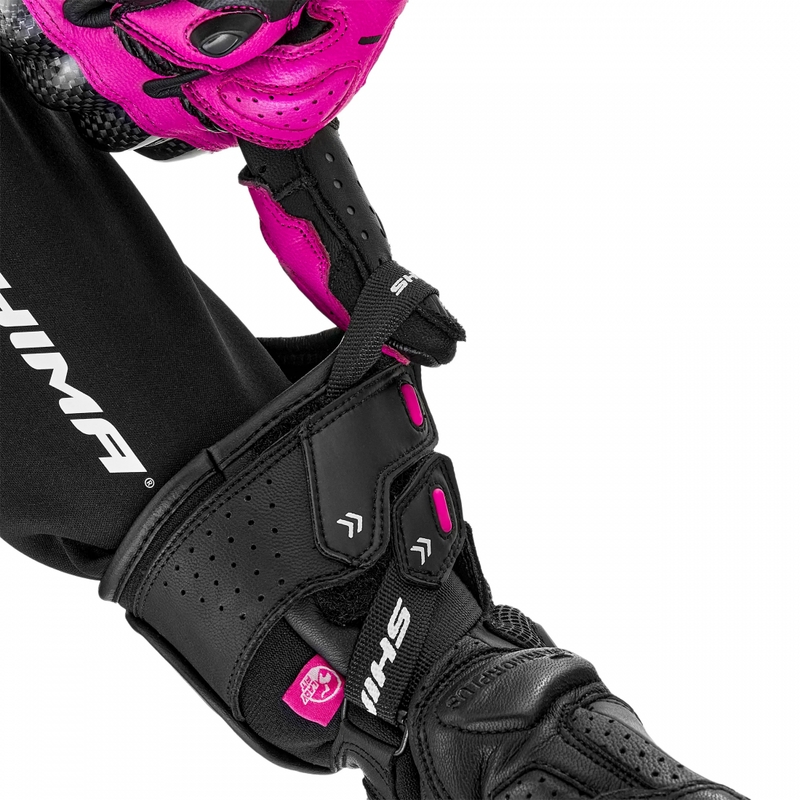 Ženske moto rukavice Shima RS-3 roze